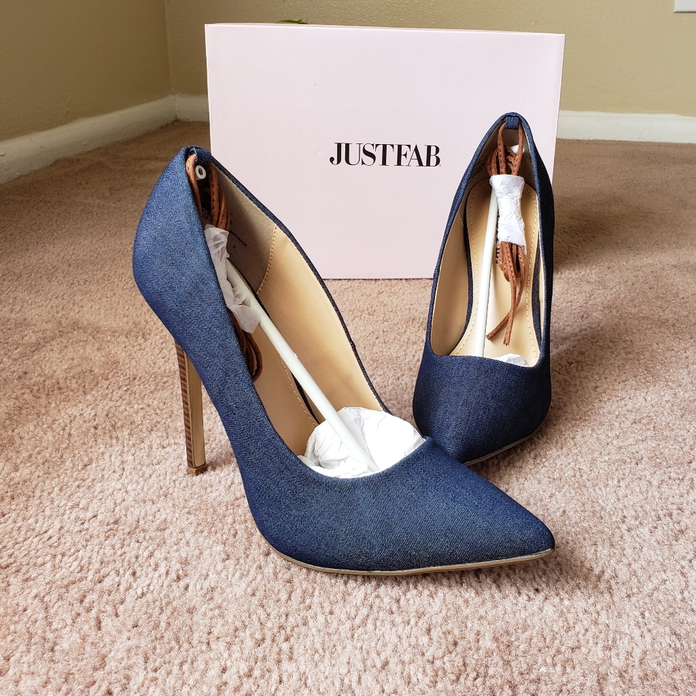 Justfab Anais pumps denim